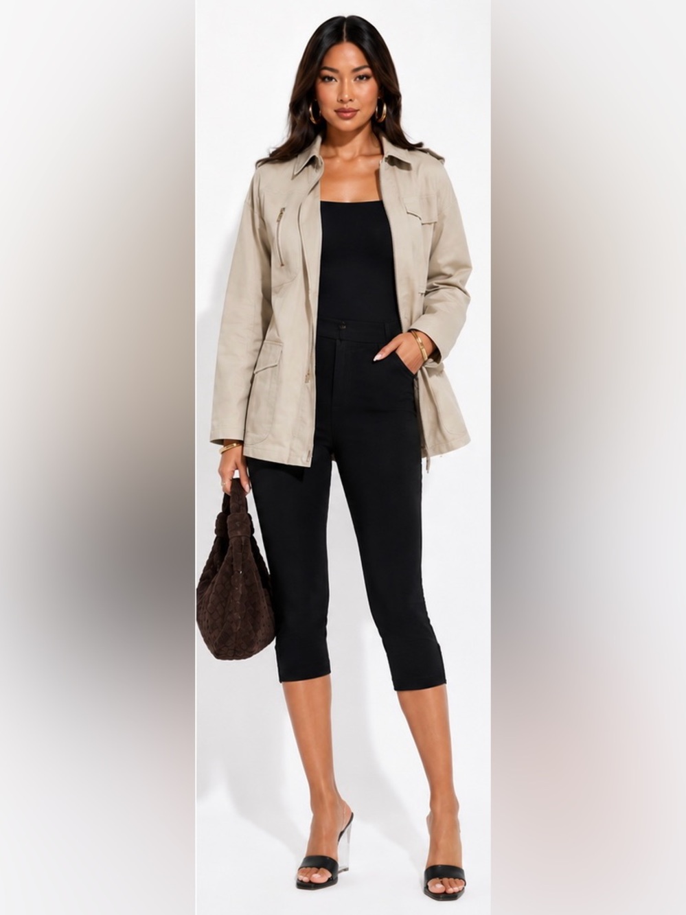Naked Wardrobe Belted Utility short trench